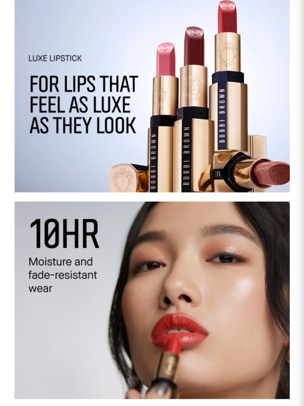 Bobbi Brown Luxe Lip Color -Bright ( shade, sunset Orange ) travel size
